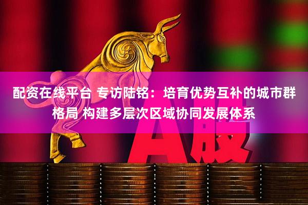 配资在线平台 专访陆铭：培育优势互补的城市群格局 构建多层次区域协同发展体系